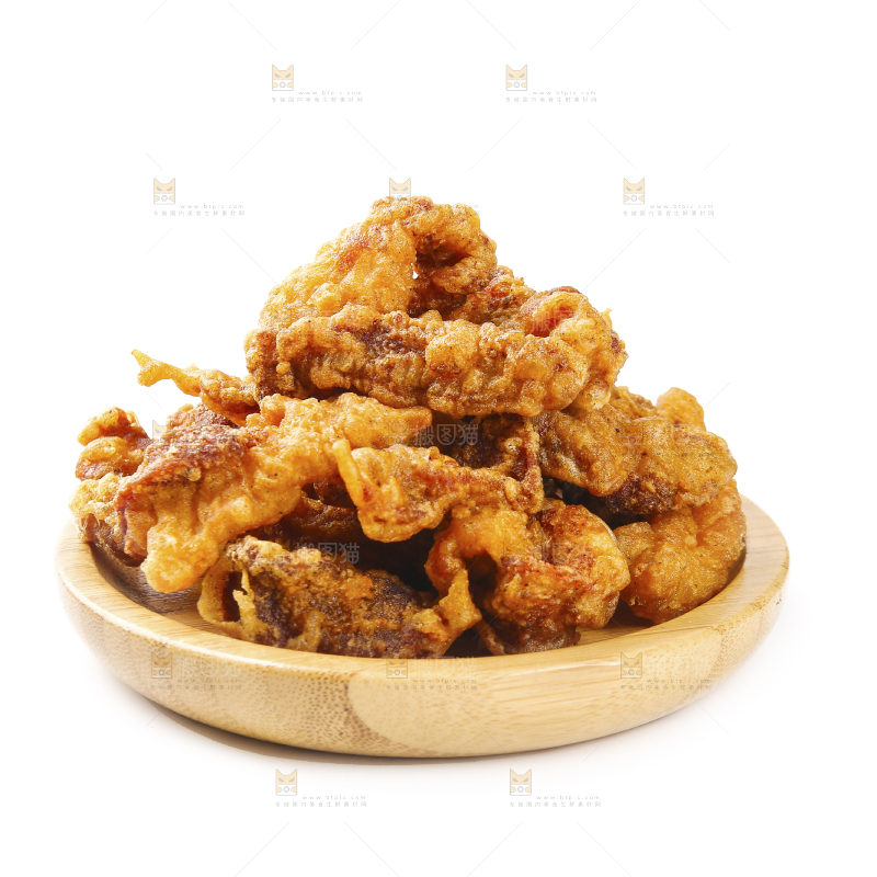 白底上的小酥肉