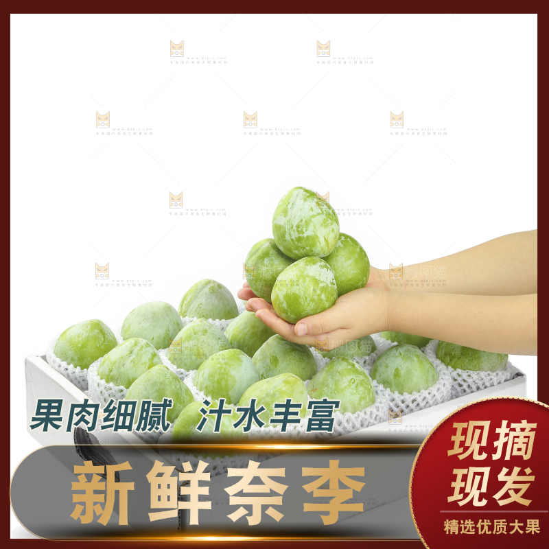 白底上的奈李