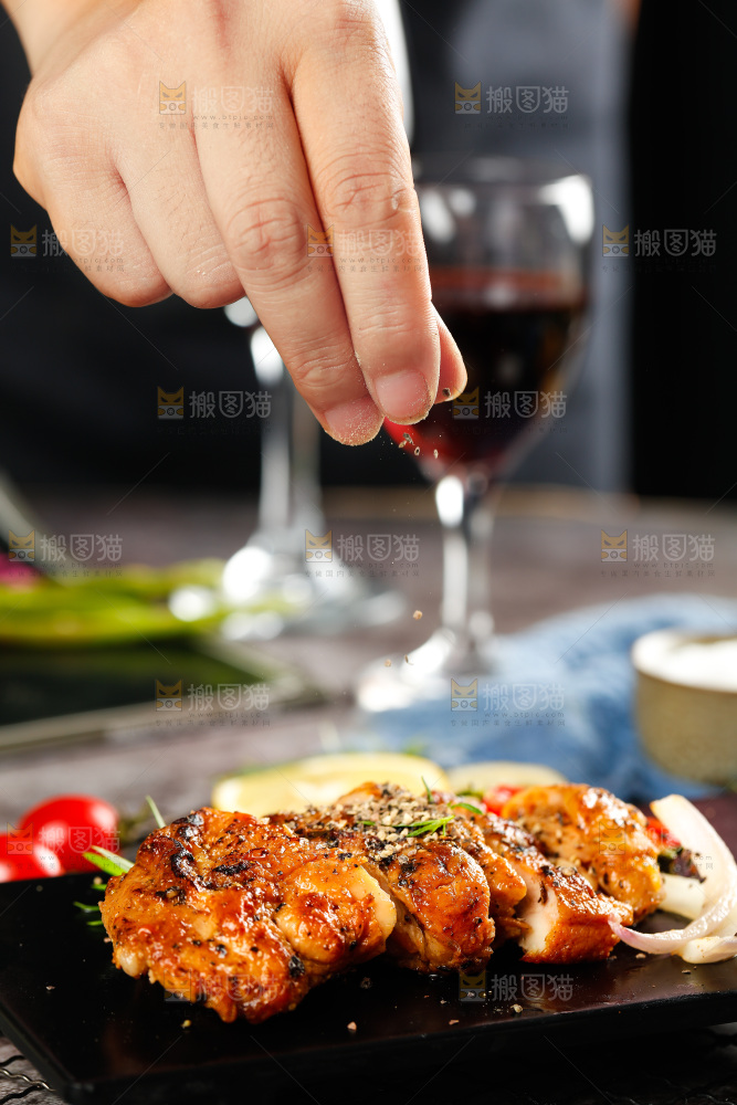 深底上的炭烧鸡排