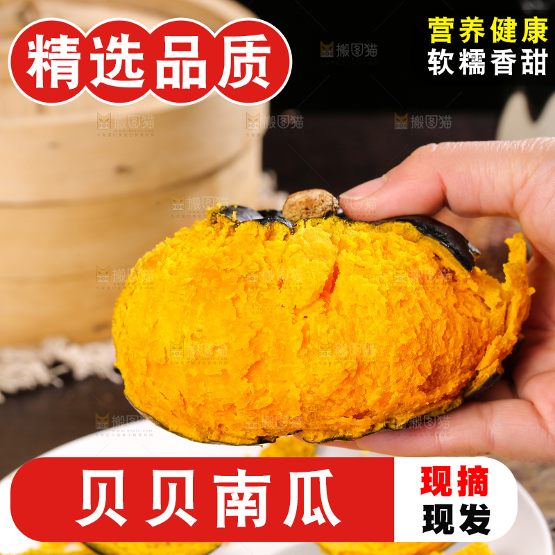 深底上的贝贝南瓜