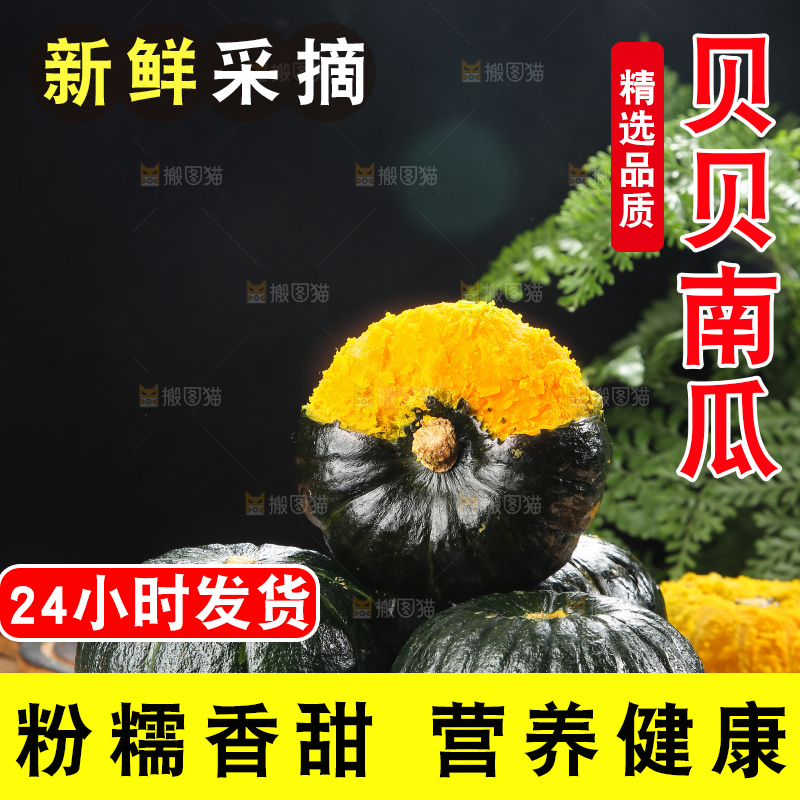 深底上的贝贝南瓜