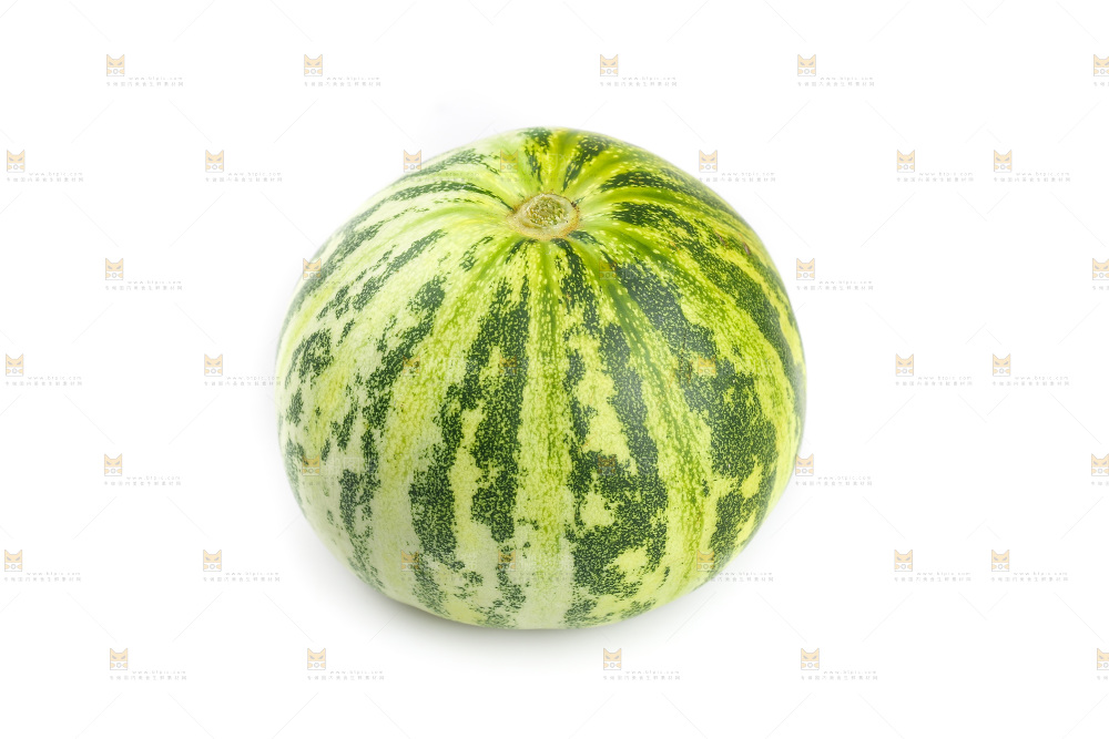 白底上的花蕾甜瓜
