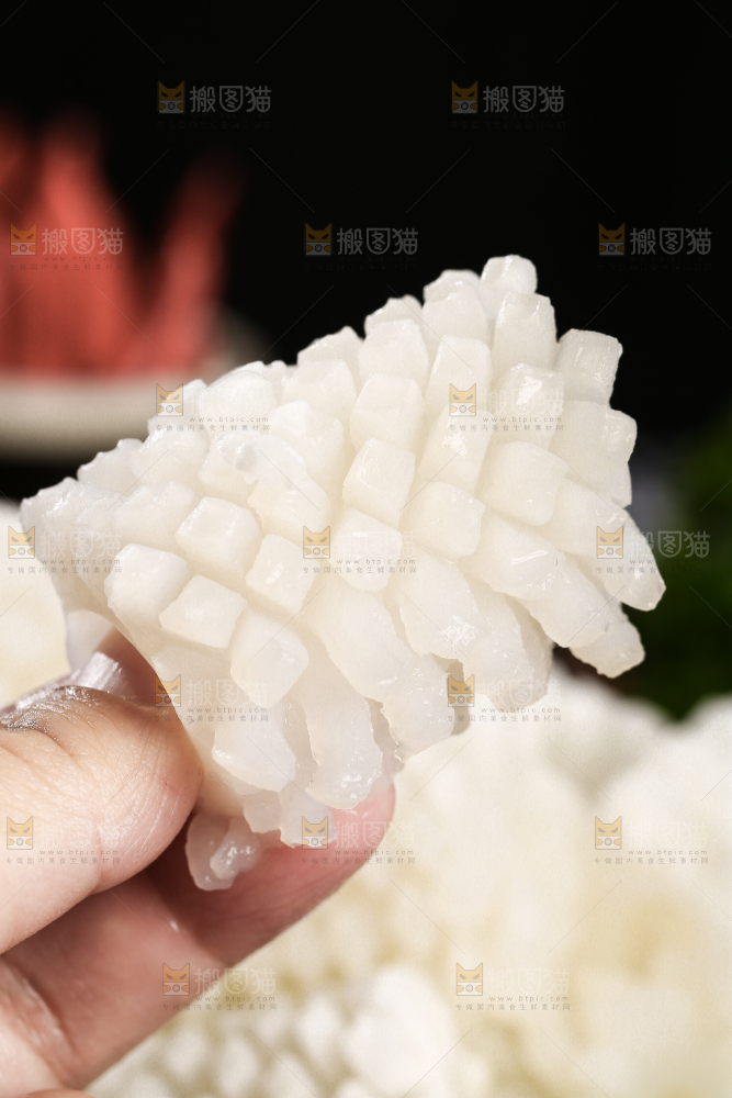 深底上的鱿鱼花
