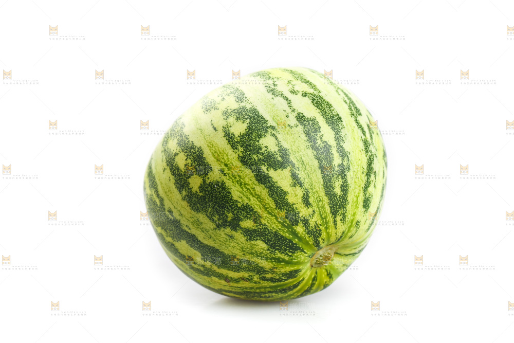 白底上的花蕾甜瓜