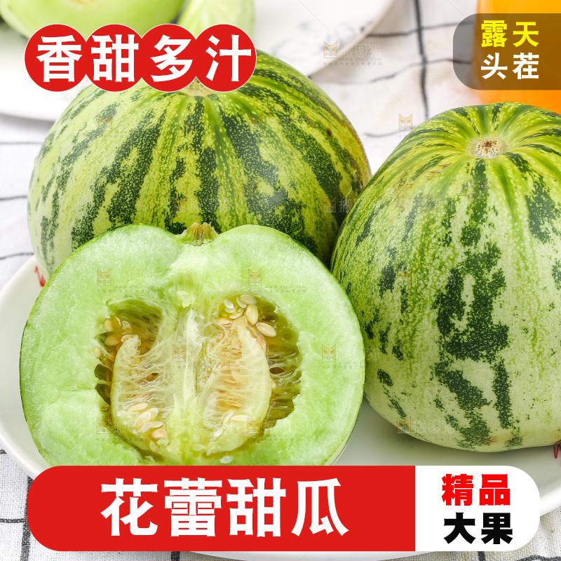 浅底上的花蕾甜瓜
