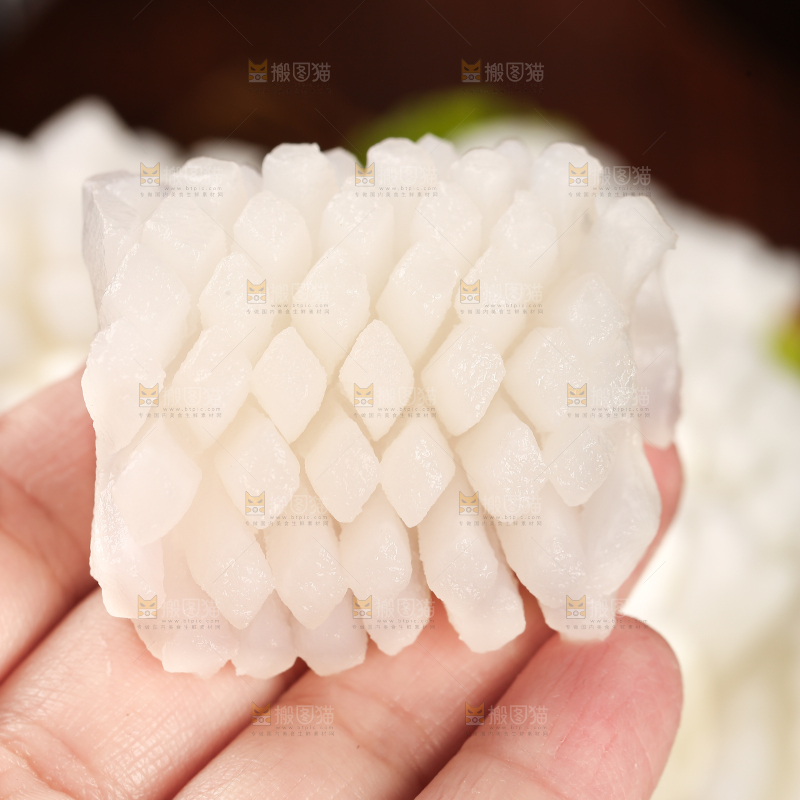 深底上的鱿鱼花