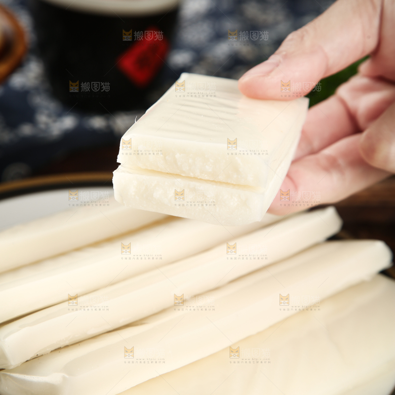 深底上的年糕