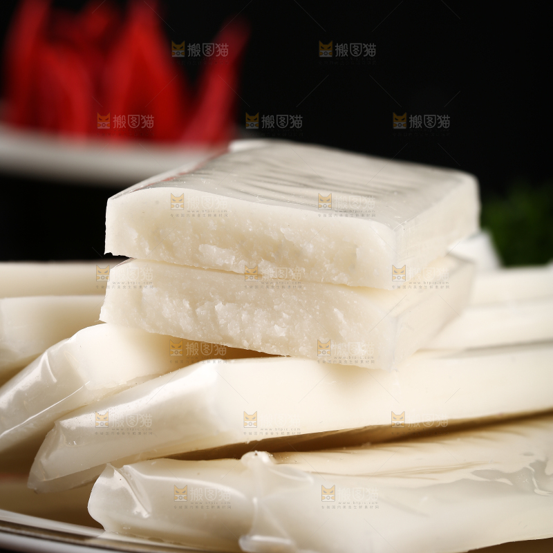 深底上的年糕