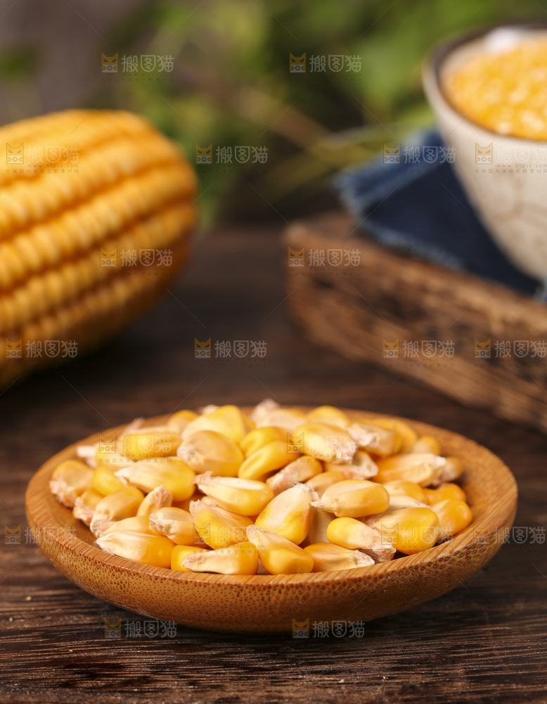 深底上的玉米碴