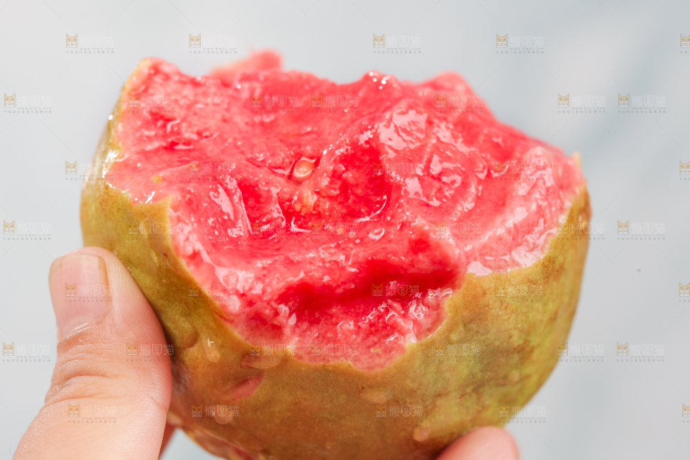 浅底上的红心芭乐