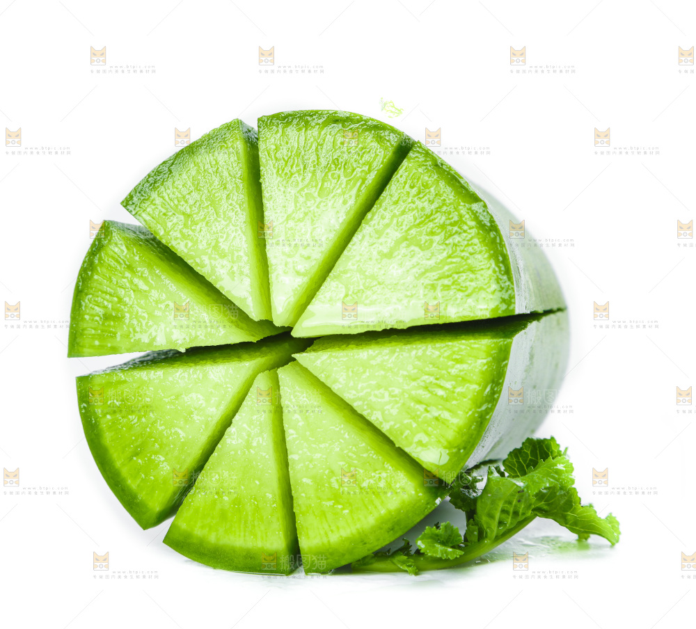 白底上的沙窝萝卜