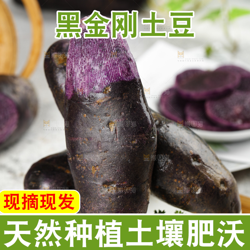 浅底上的紫土豆