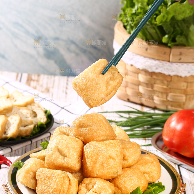 浅底上的油豆泡