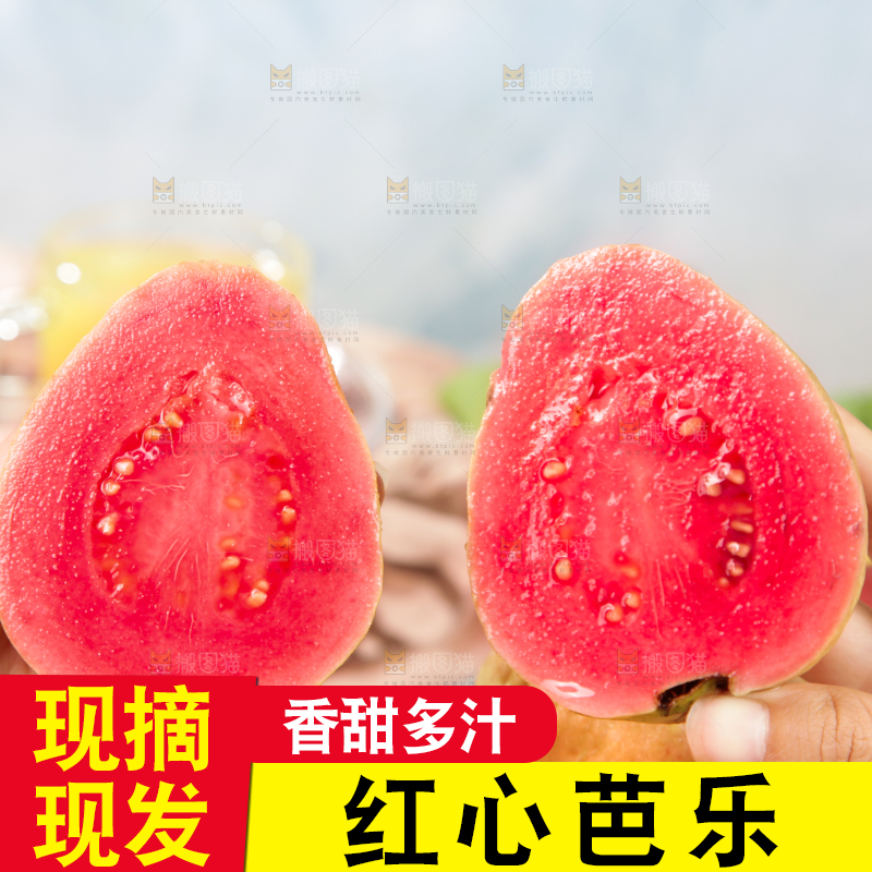 浅底上的红心芭乐