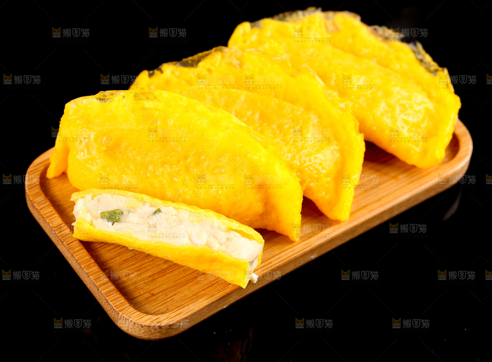 深底上的蛋饺