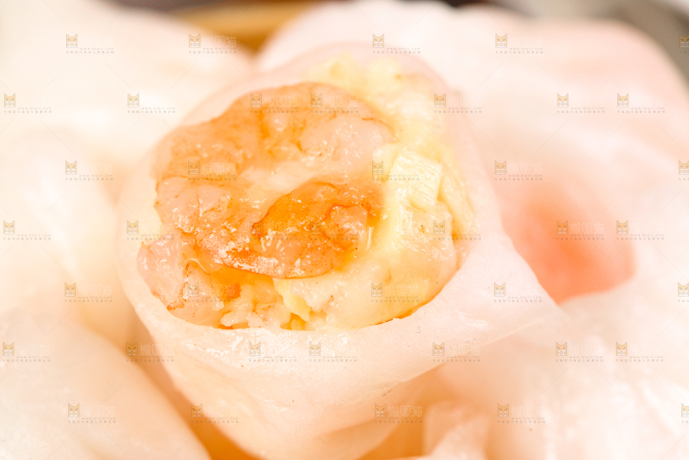 深底上的虾饺