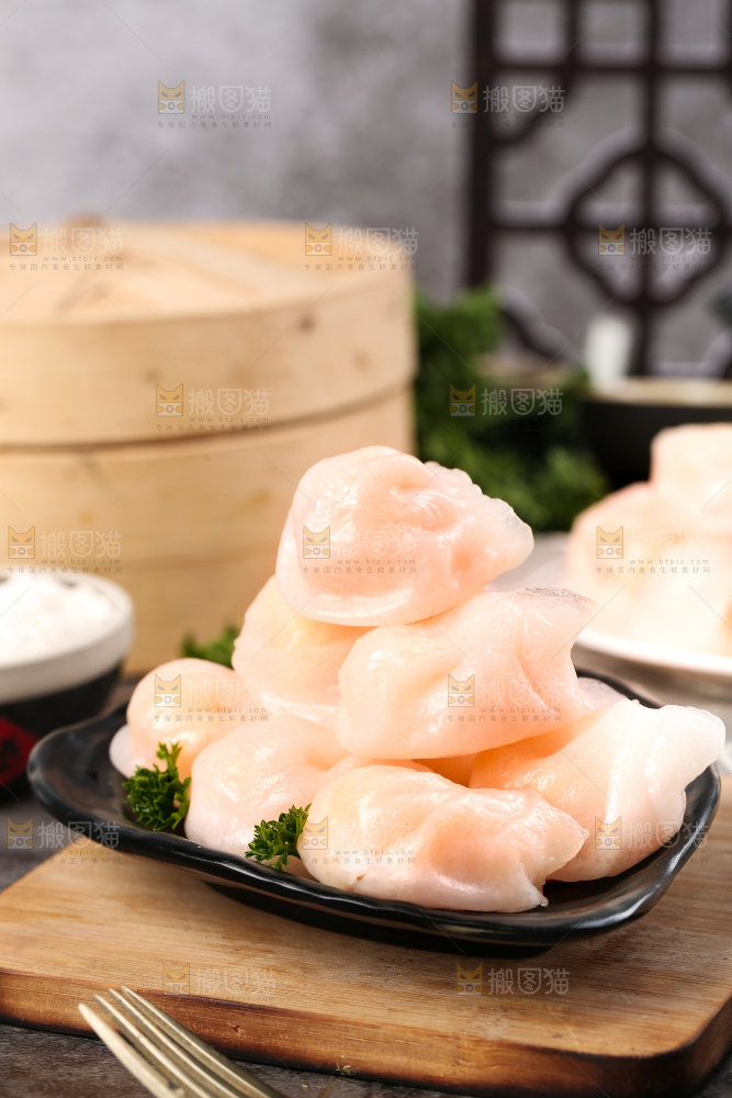 深底上的虾饺