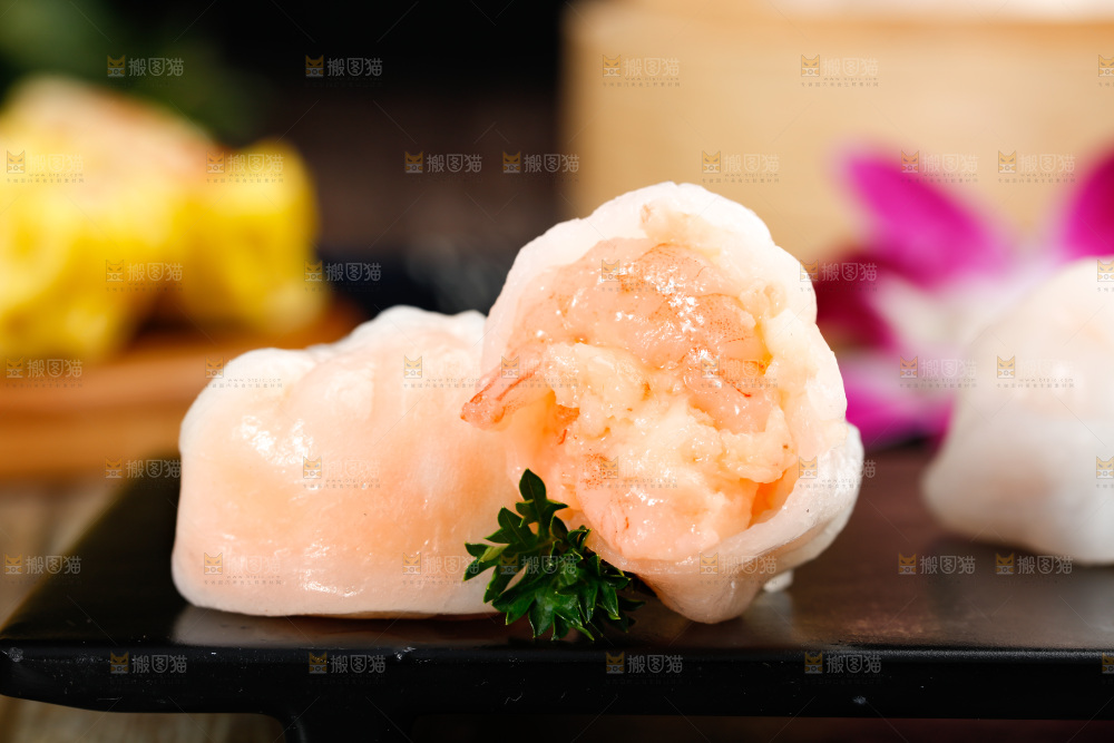 深底上的虾饺