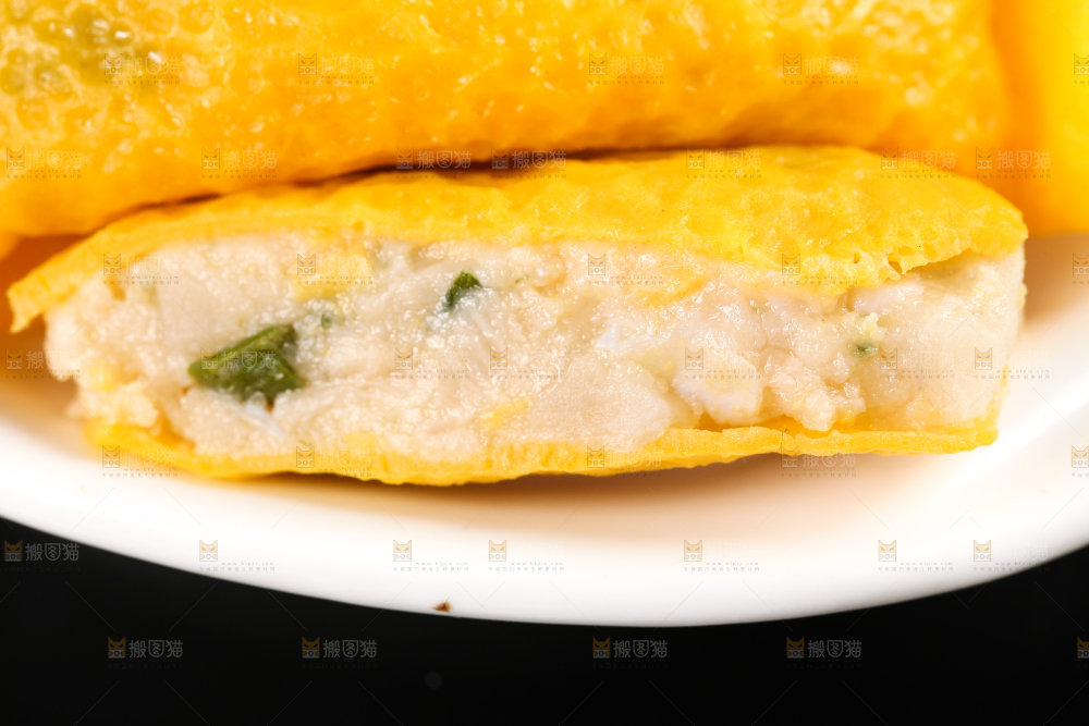 深底上的蛋饺