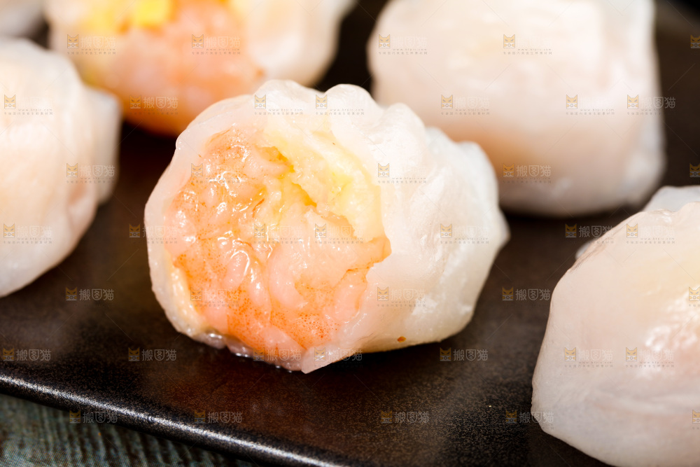 深底上的虾饺