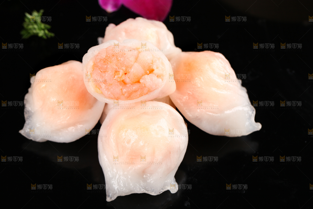 深底上的虾饺