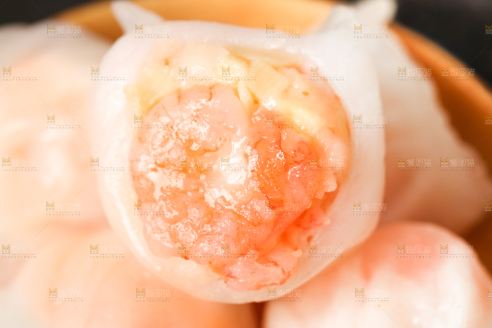 深底上的虾饺