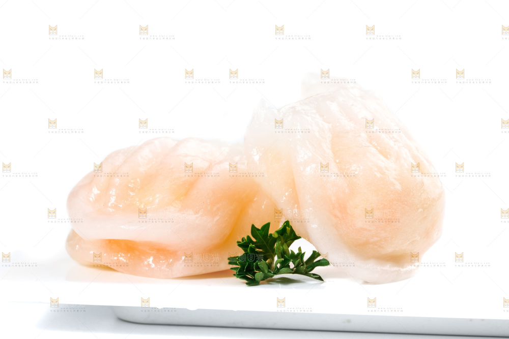 白底上的虾饺