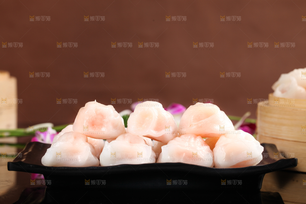 深底上的虾饺