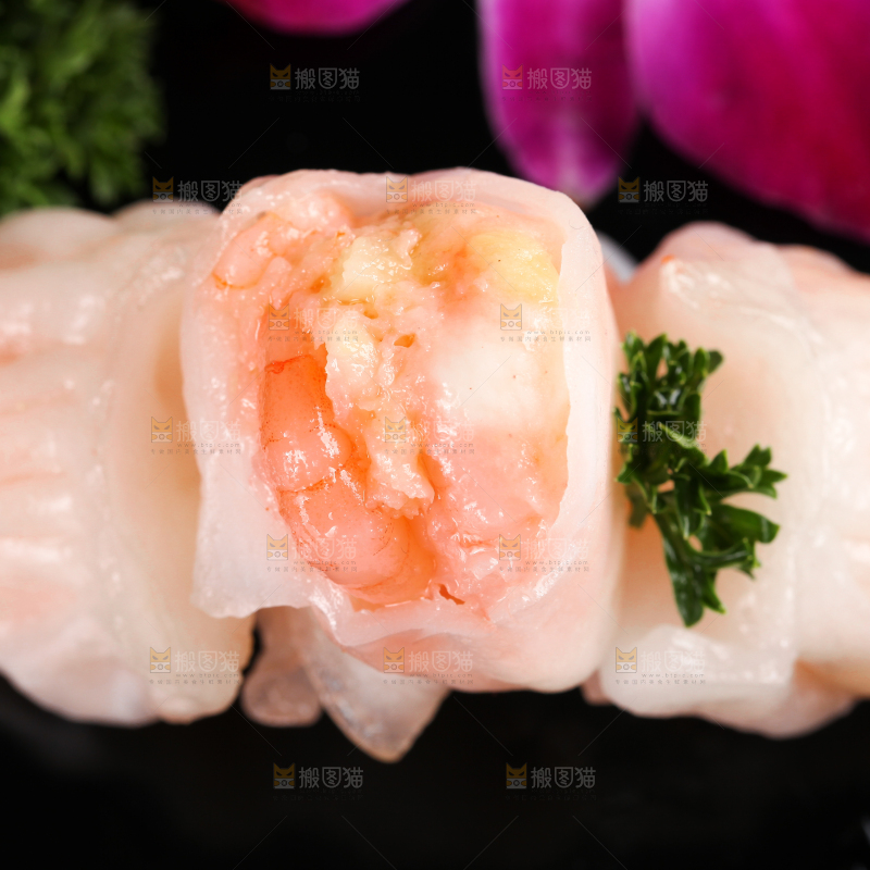 深底上的虾饺