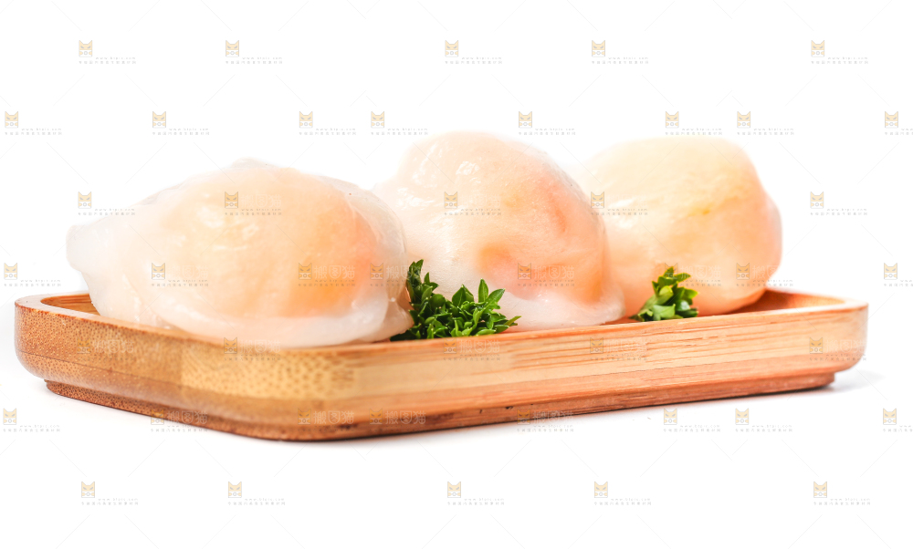 白底上的虾饺