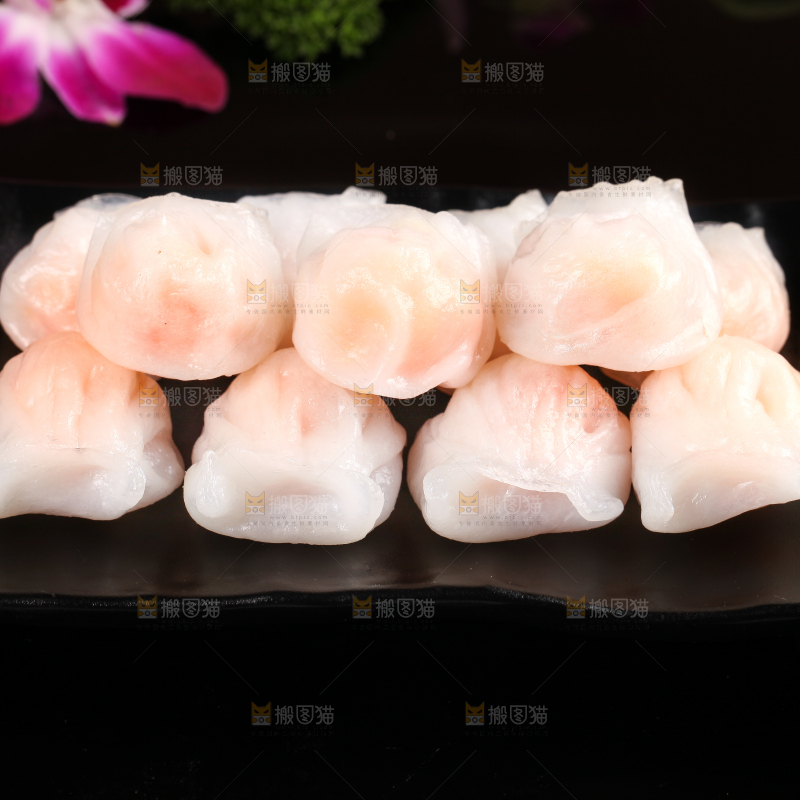 深底上的虾饺