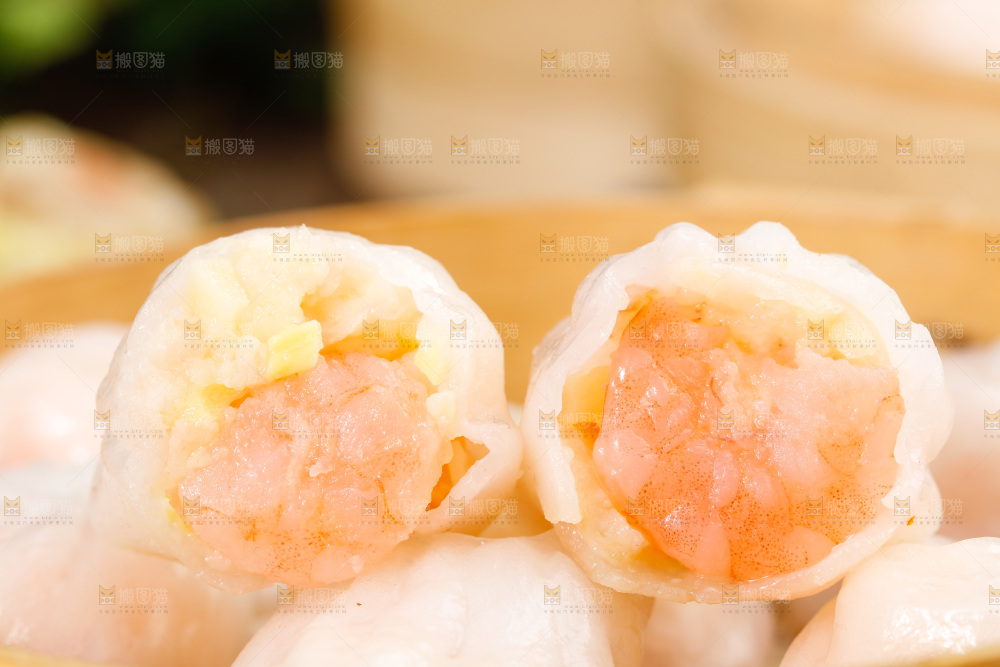 深底上的虾饺