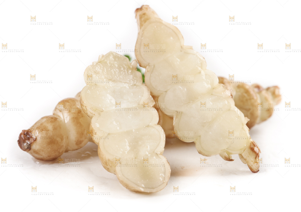 白底上的宝塔菜