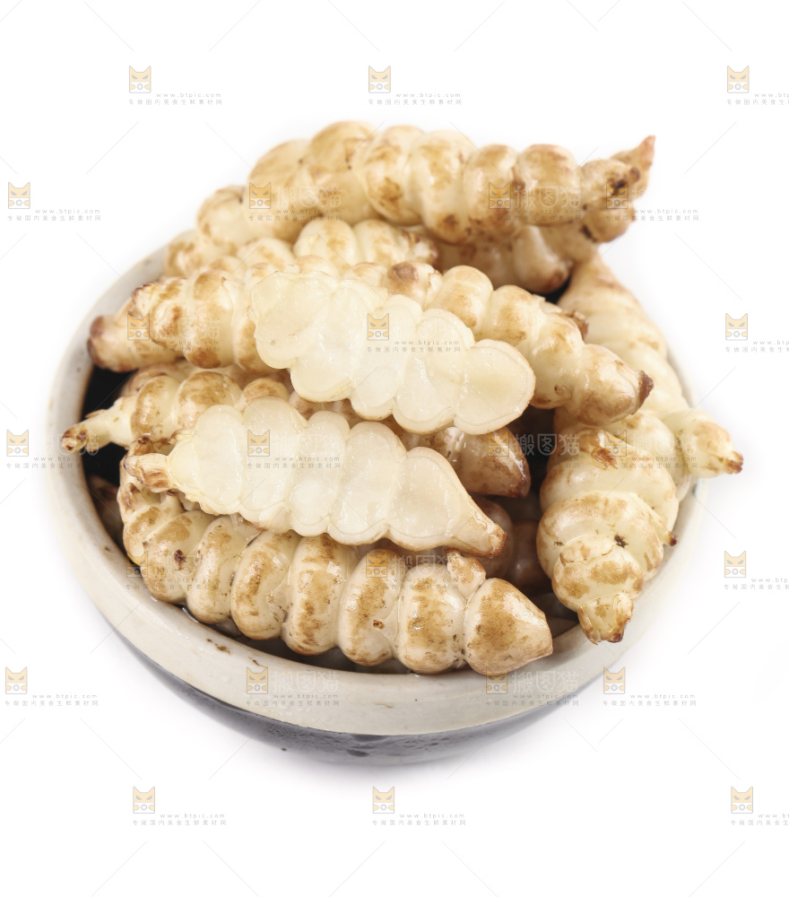 白底上的宝塔菜