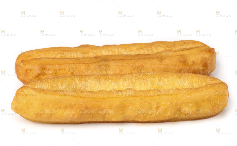白底上的香酥油条