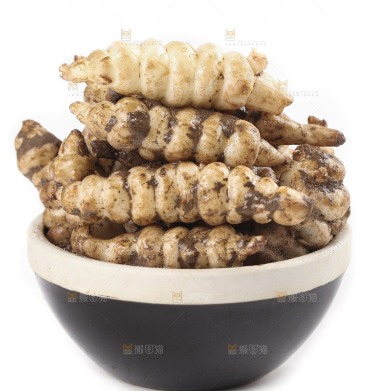 白底上的宝塔菜