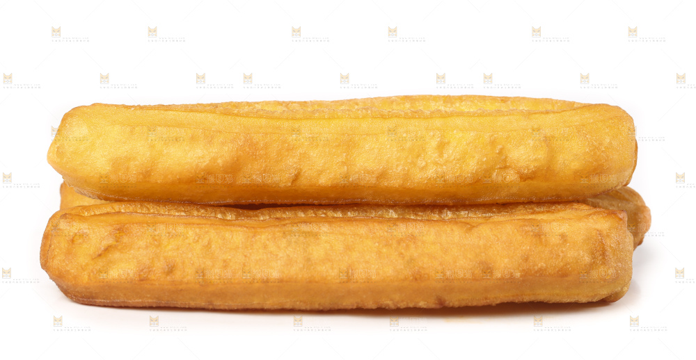 白底上的香酥油条