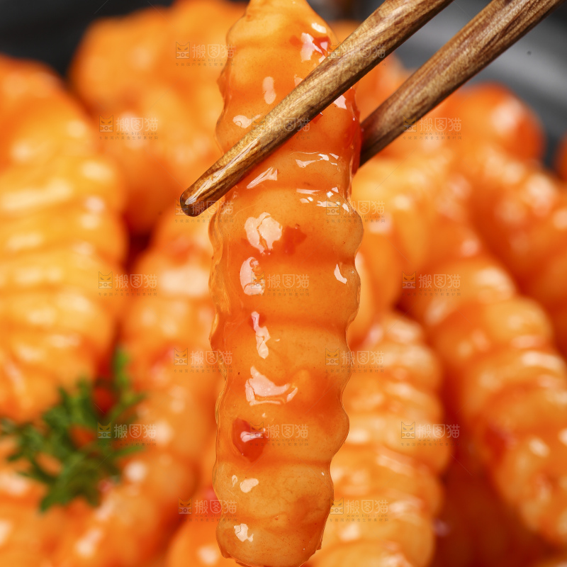 盘子里的红油宝塔菜