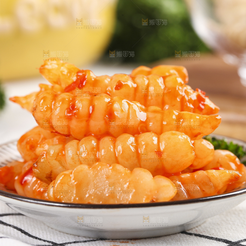 盘子里的红油宝塔菜