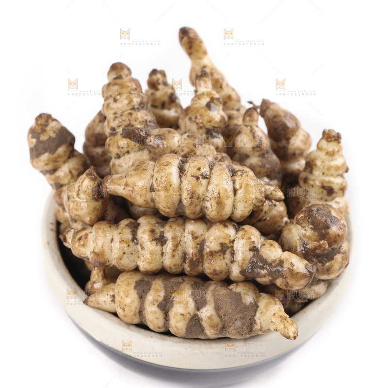 白底上的宝塔菜