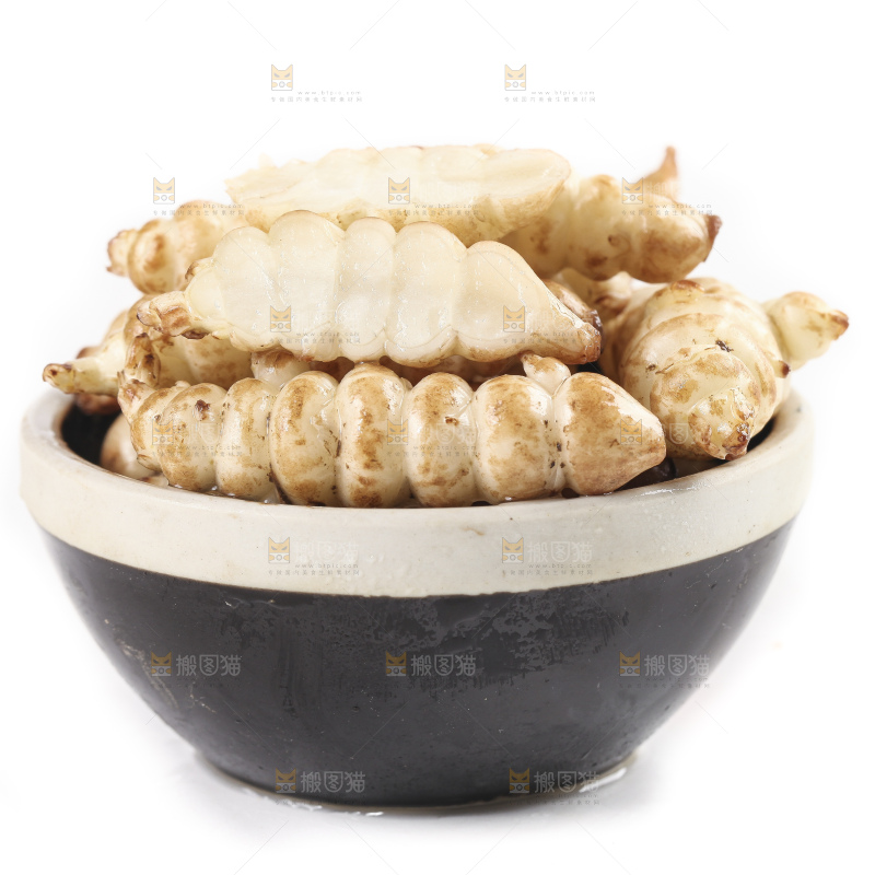 白底上的宝塔菜