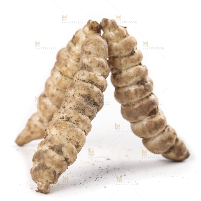 白底上的宝塔菜