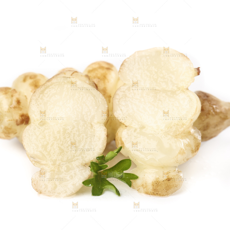 白底上的宝塔菜