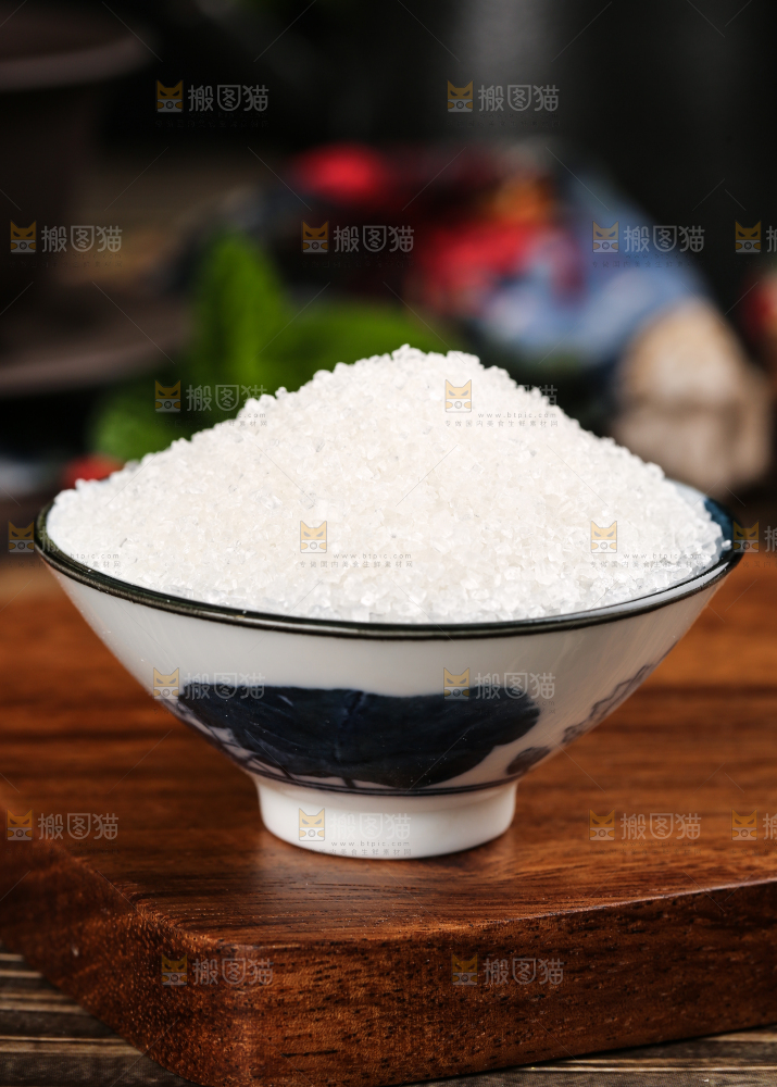 深底上的白砂糖
