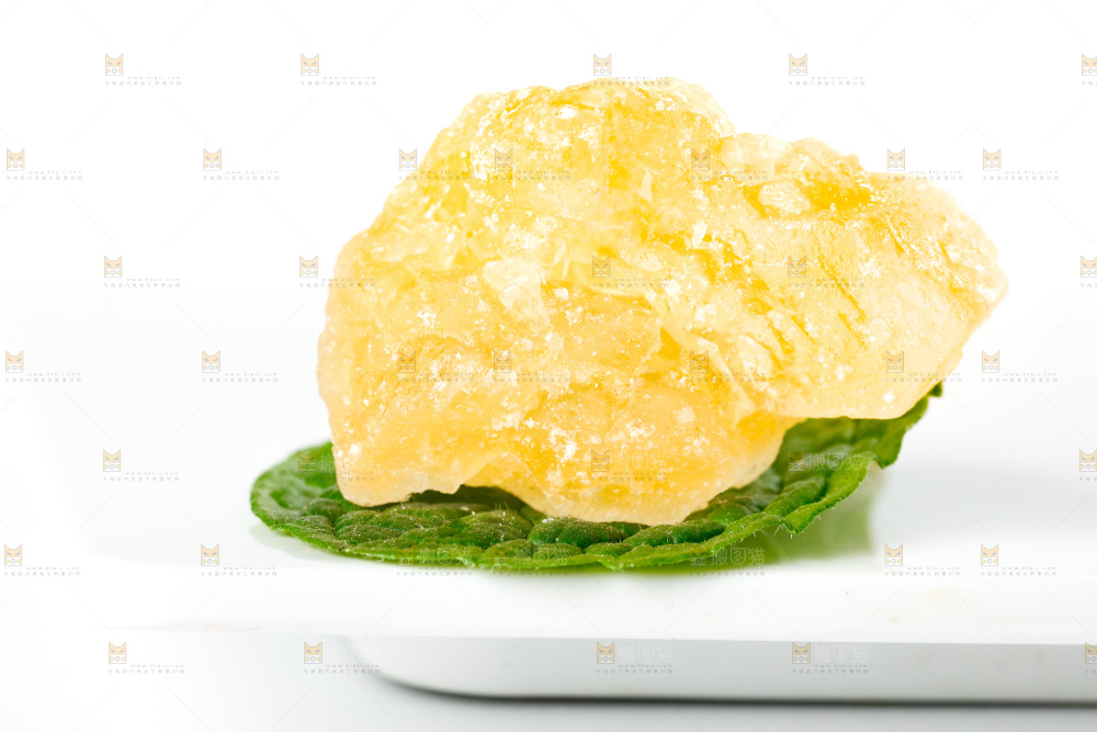 白底上的黄冰糖