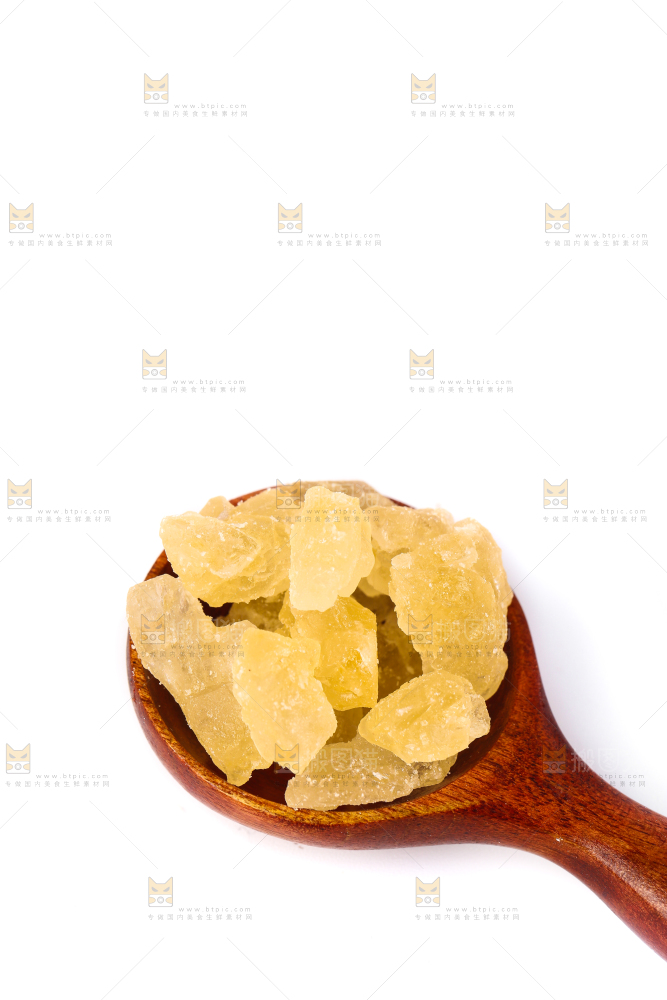 白底上的黄冰糖
