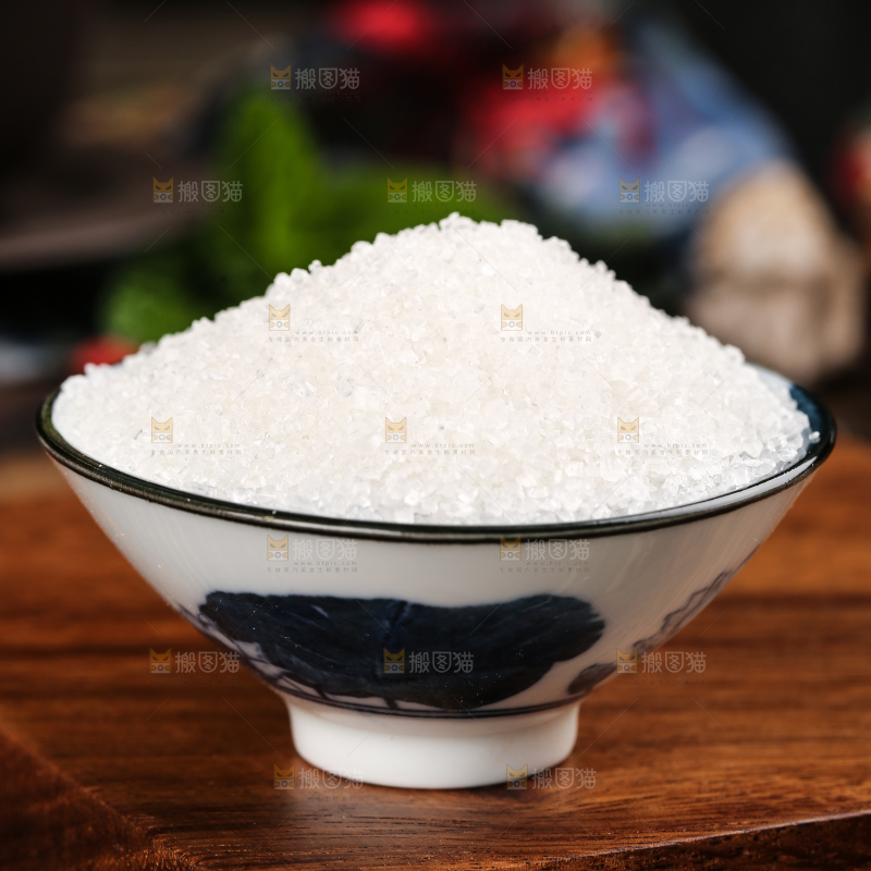 深底上的白砂糖
