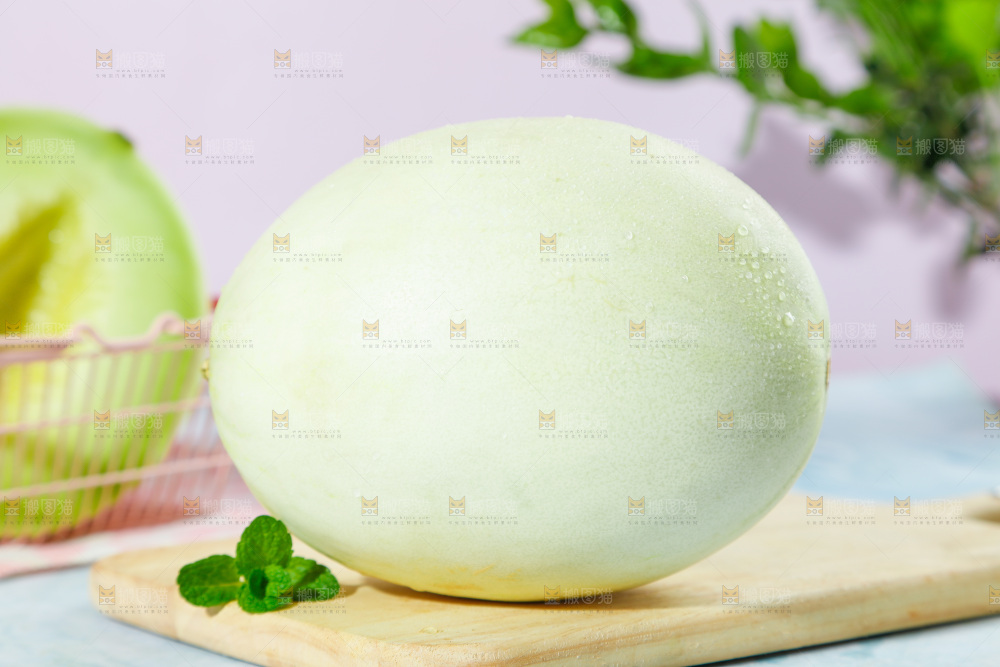 浅底上的玉菇甜瓜