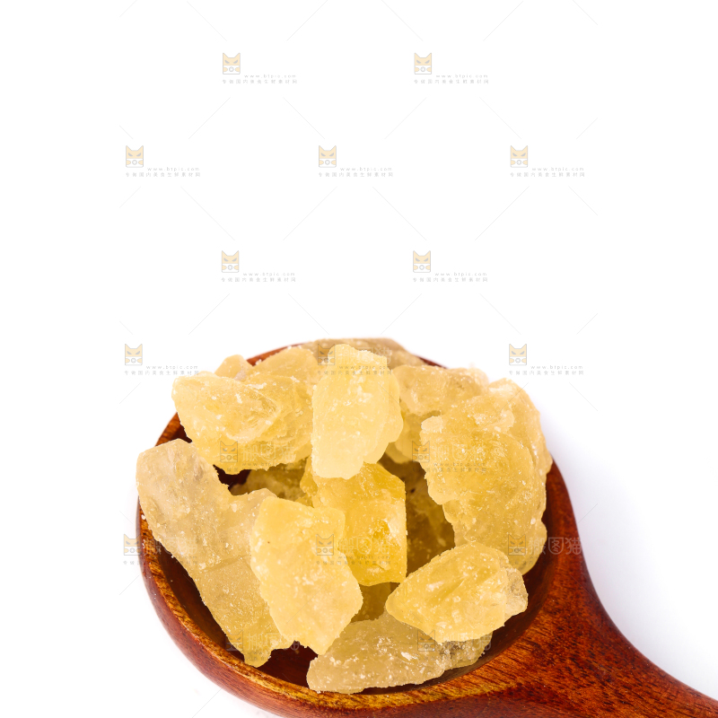 白底上的黄冰糖