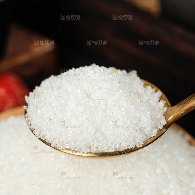 深底上的白砂糖